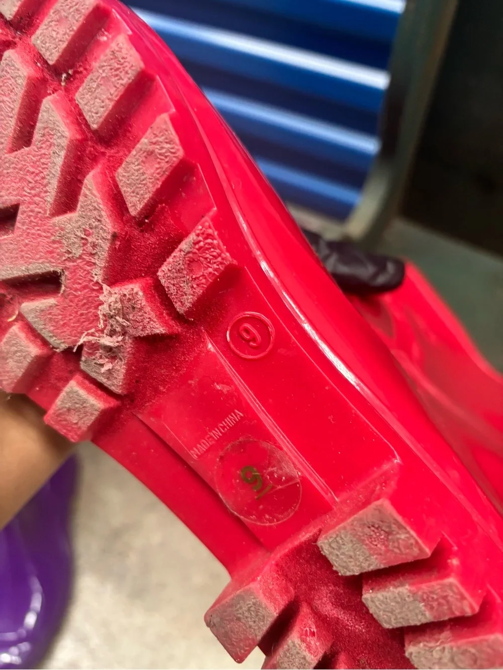 Women's Red Waterproof Rain Boots